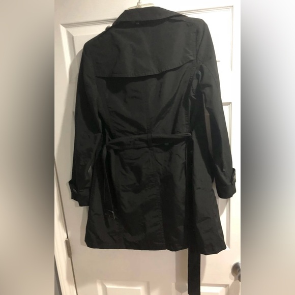 Burberry Brit Balmoral Black Double Breasted Wool Liner Belt Trench Coat Jacket! - Picture 3 of 12